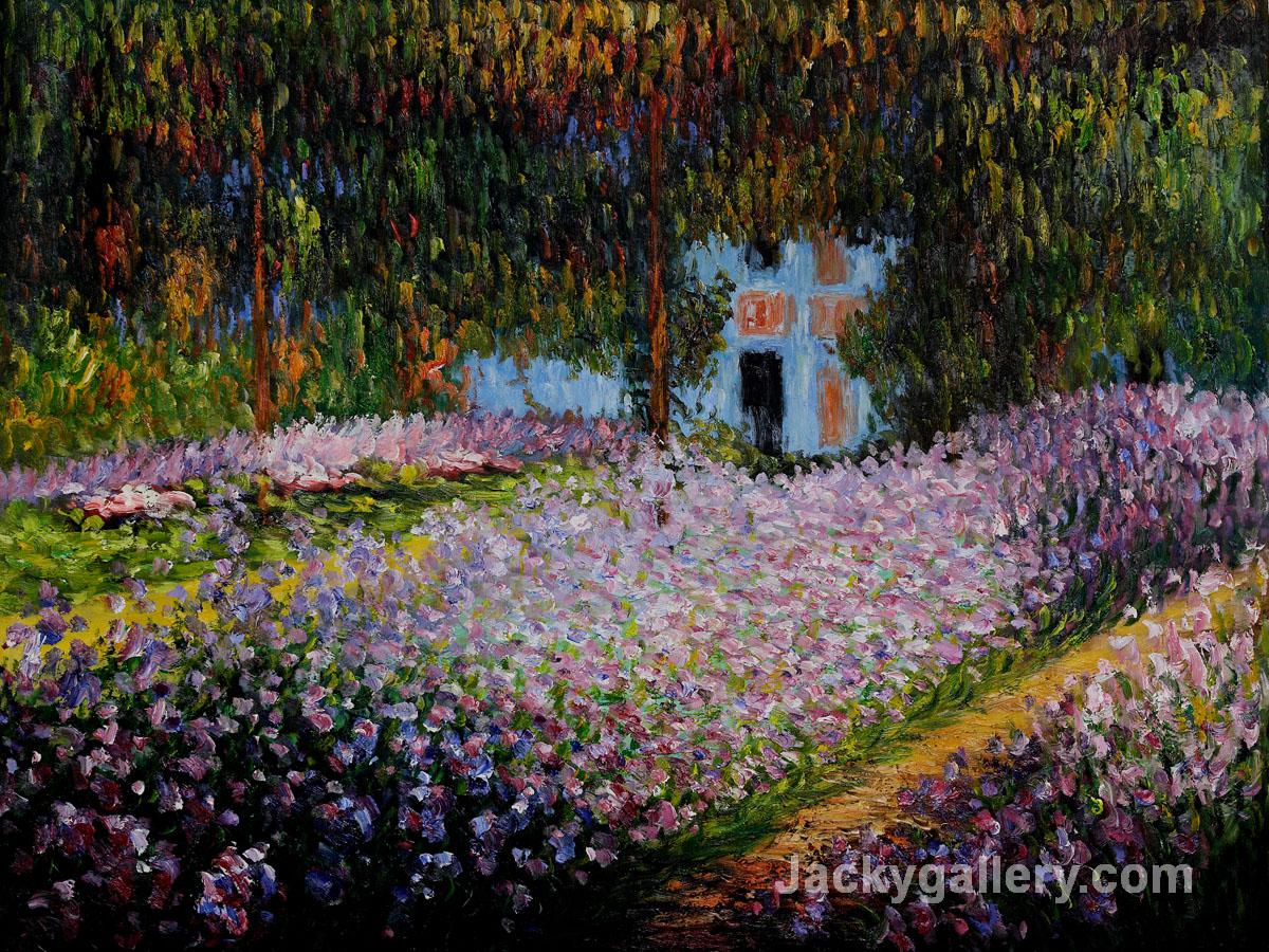 Artists Garden at Giverny by Claude Monet paintings reproduction